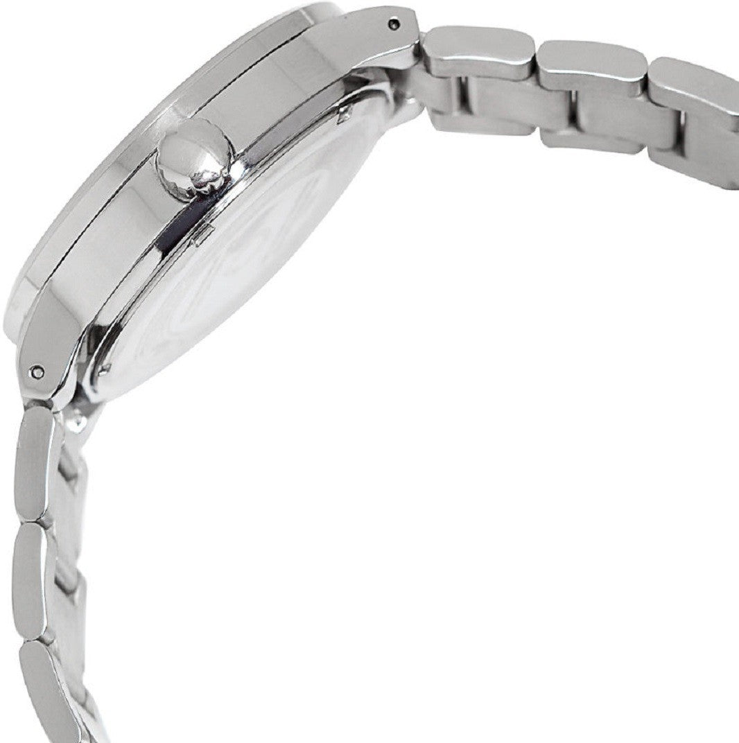 Omax Analog White Dial Silver Stainless Steel Strap Watch for Men SS307