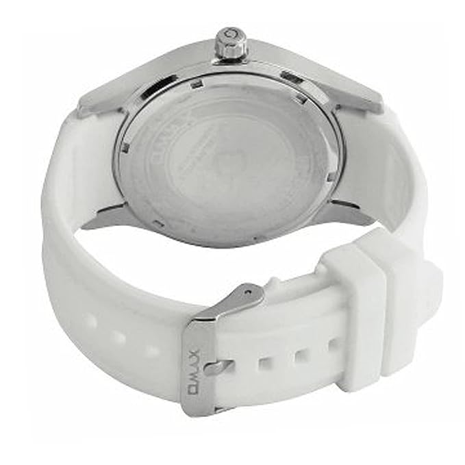 Omax White Dial Watch with Long Lasting White Silicone Strap Smart, Sporty and Trendy for Men and Boys SS368