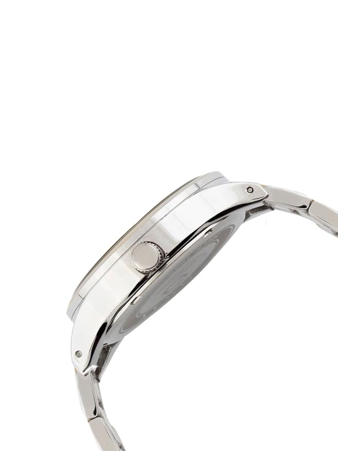 Omax Black Dial Silver Stainless Steel Strap Numerical Index Men's Watch- SS498