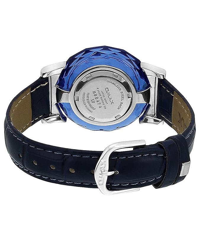 Omax Analog Blue Dial Designer Watch for Girls- TS157