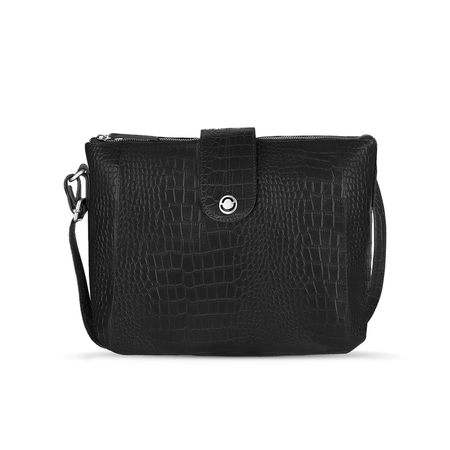 Omax Tan Croco Printed Genuine Leather Shoulder Ladies Handbag a perfect blend of style FL11