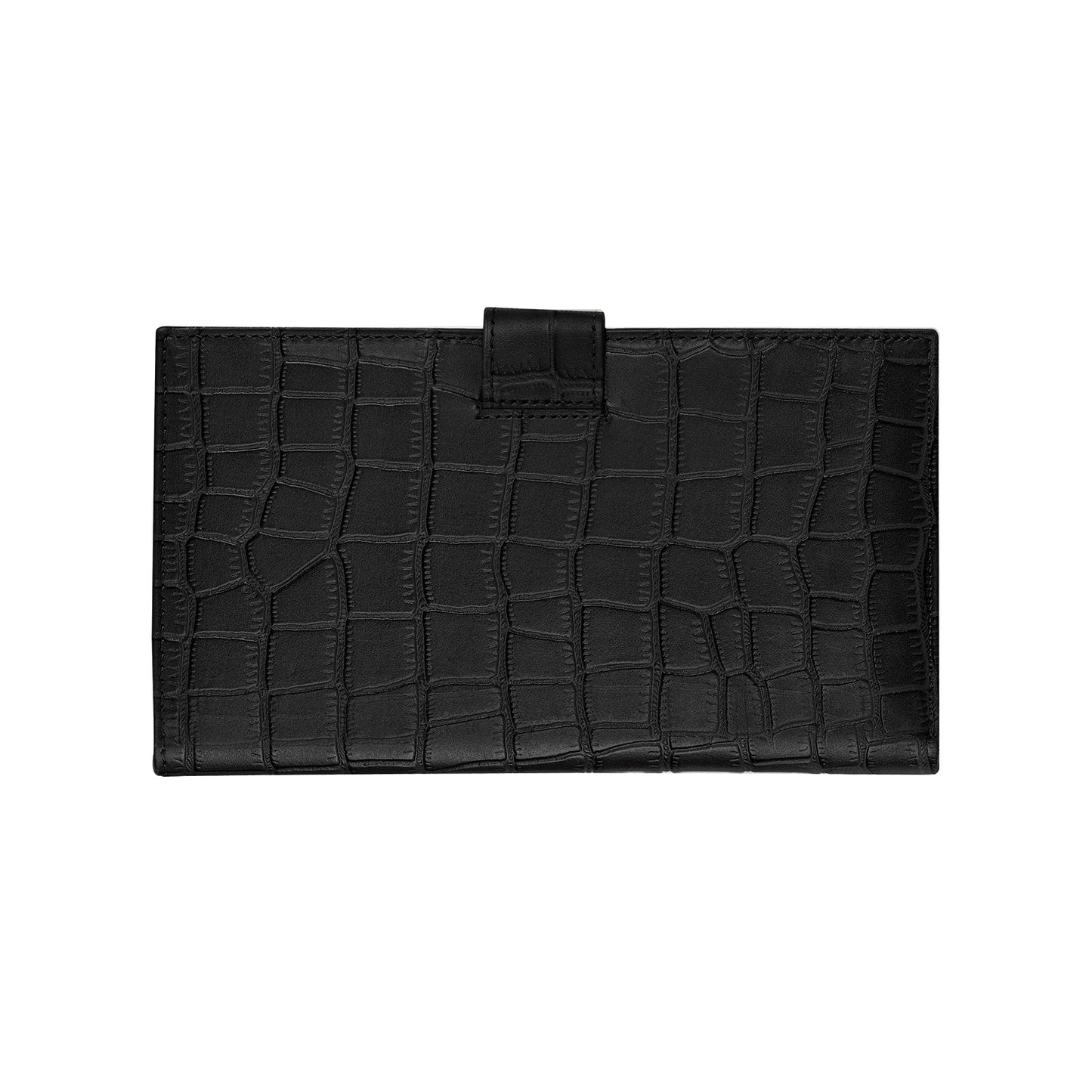 Boshek Black Croco Leather Womens Clutch - FWL101