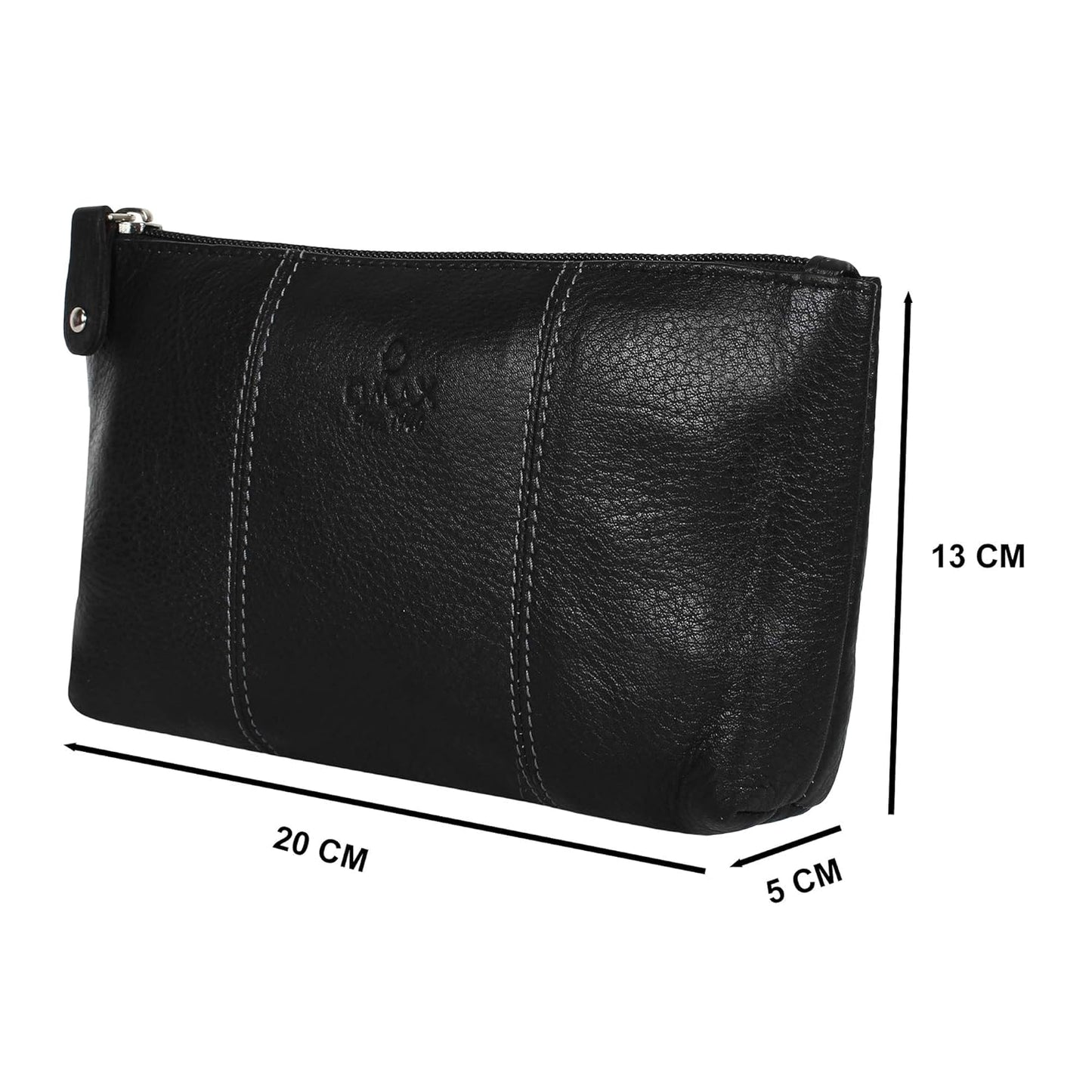 OMAX Premium Genuine Leather Toiletry Bag