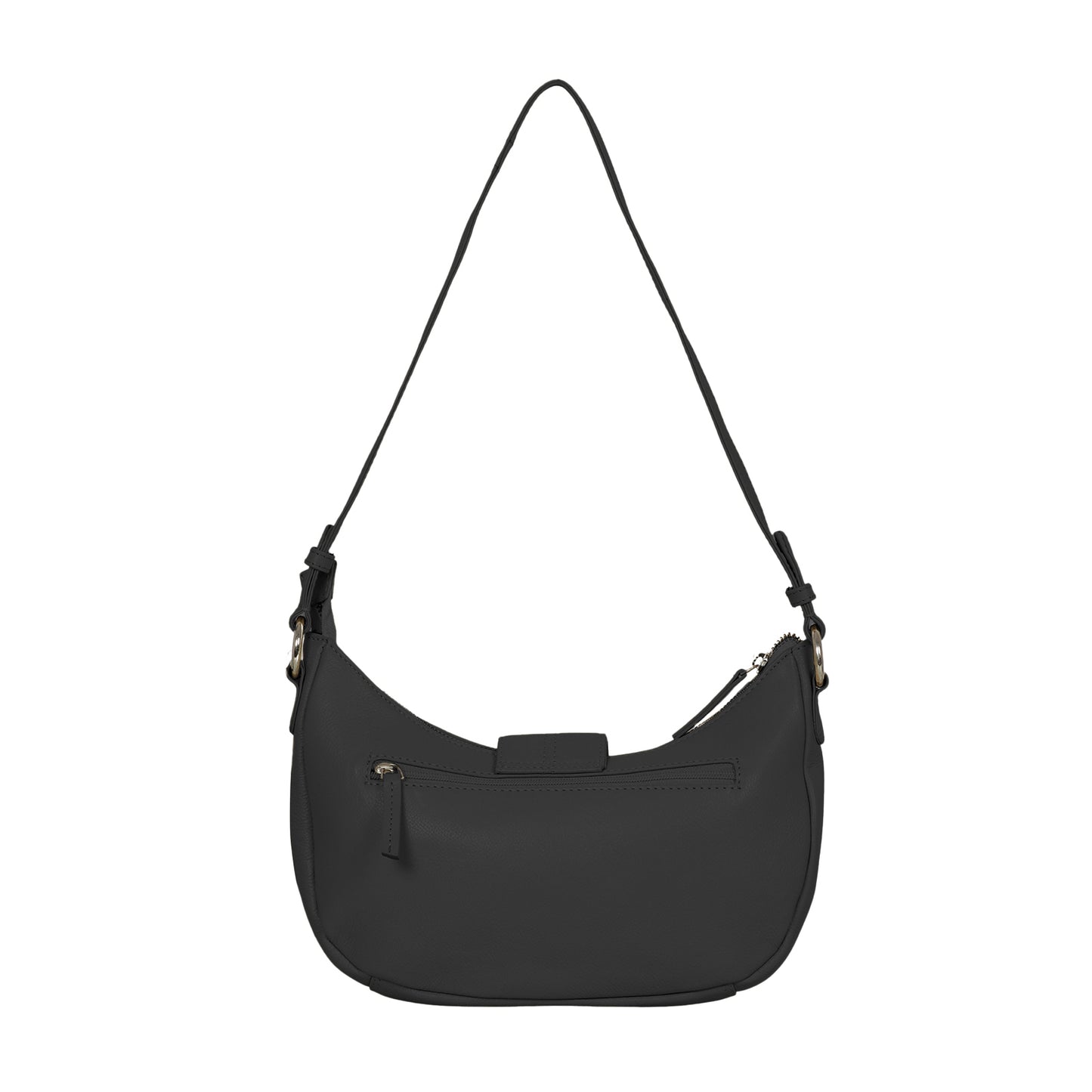Omax Black Boat Conrast Design Genuine Leather Sling Bag LTHRL5