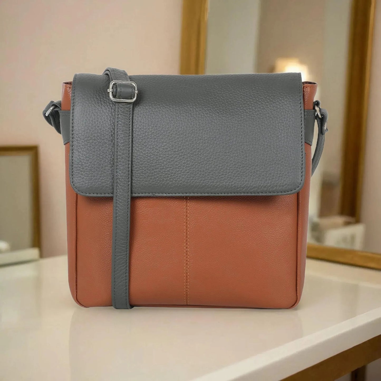 Omax Genuine Leather Sling Bag for Women-FL57