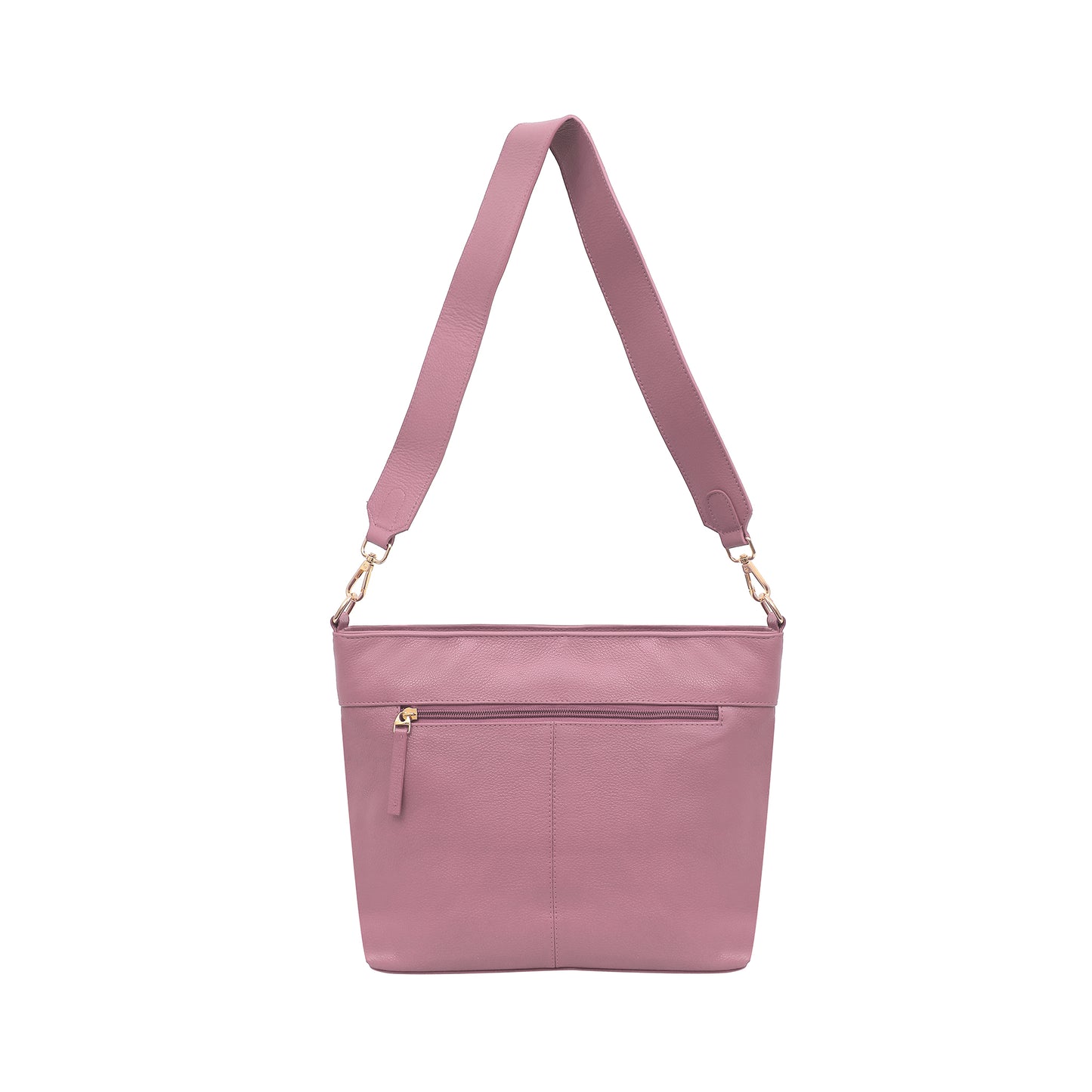 Omax Pink Genuine Leather Sling Bag