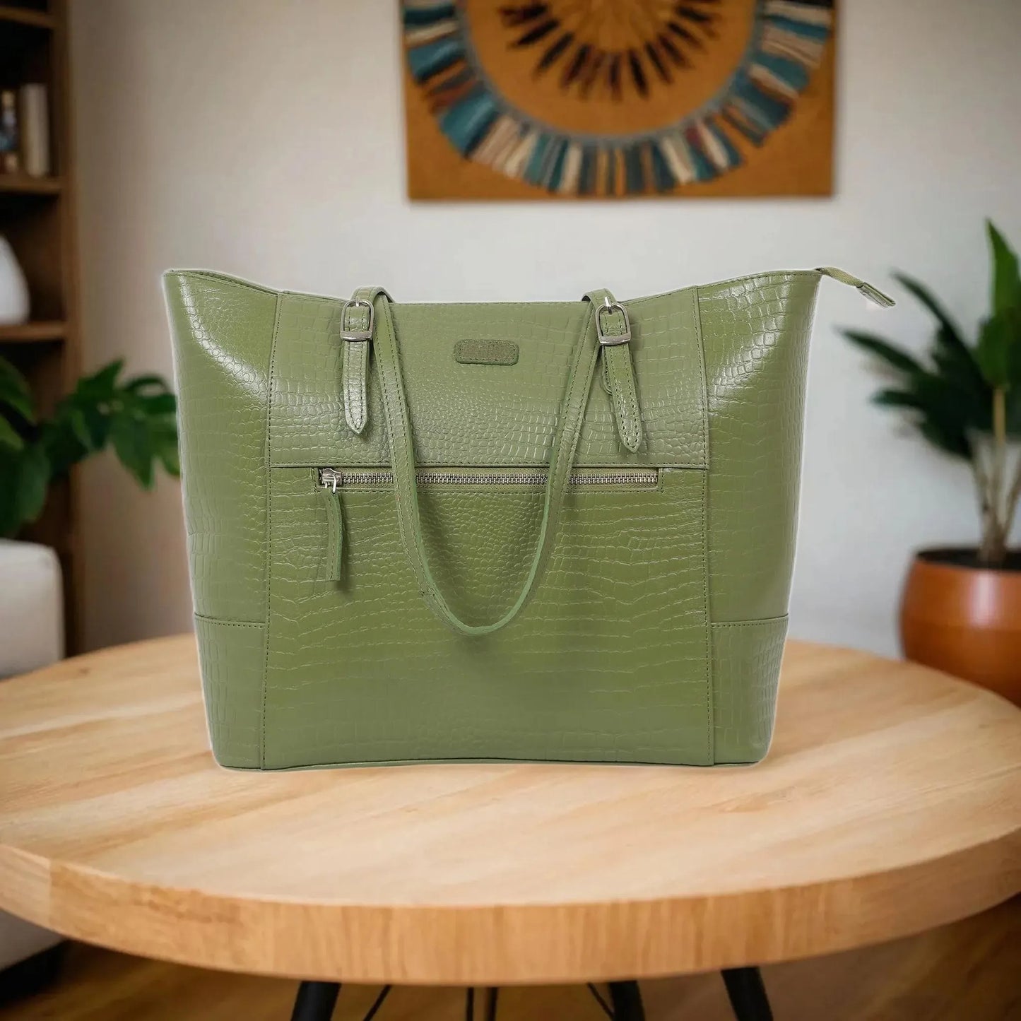 Boshek Stylish Real Leather Tote Shoulder Handbag for Women-FL31