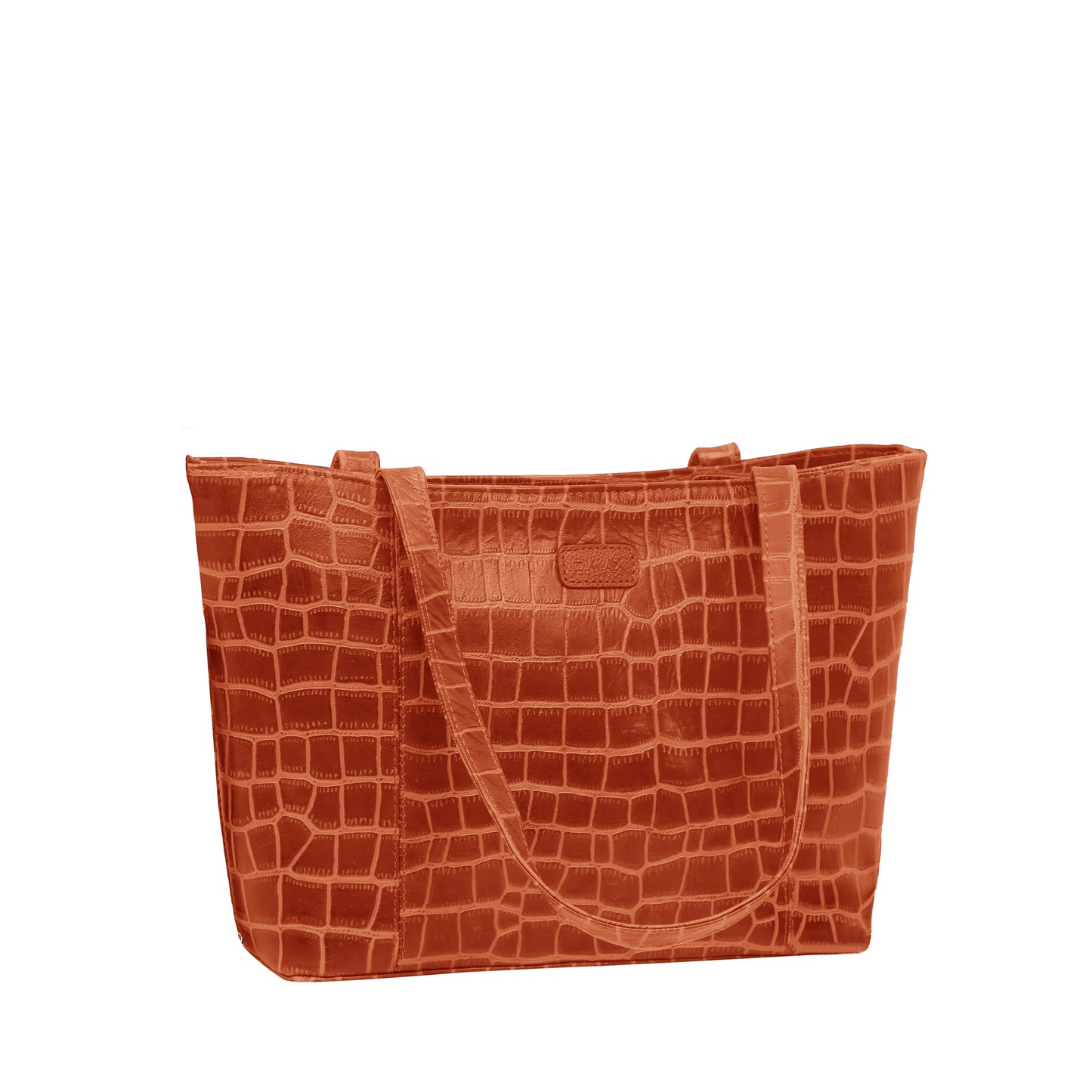 Omax Beige Croco Genuine Leather Hand Bag LTHRL07