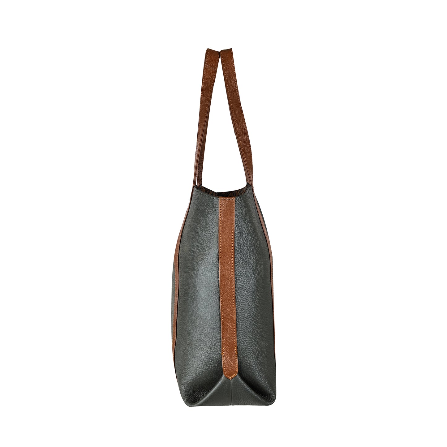 Omax Black Full Grain Genuine Leather Tote Shoulder Bag for Women FL19