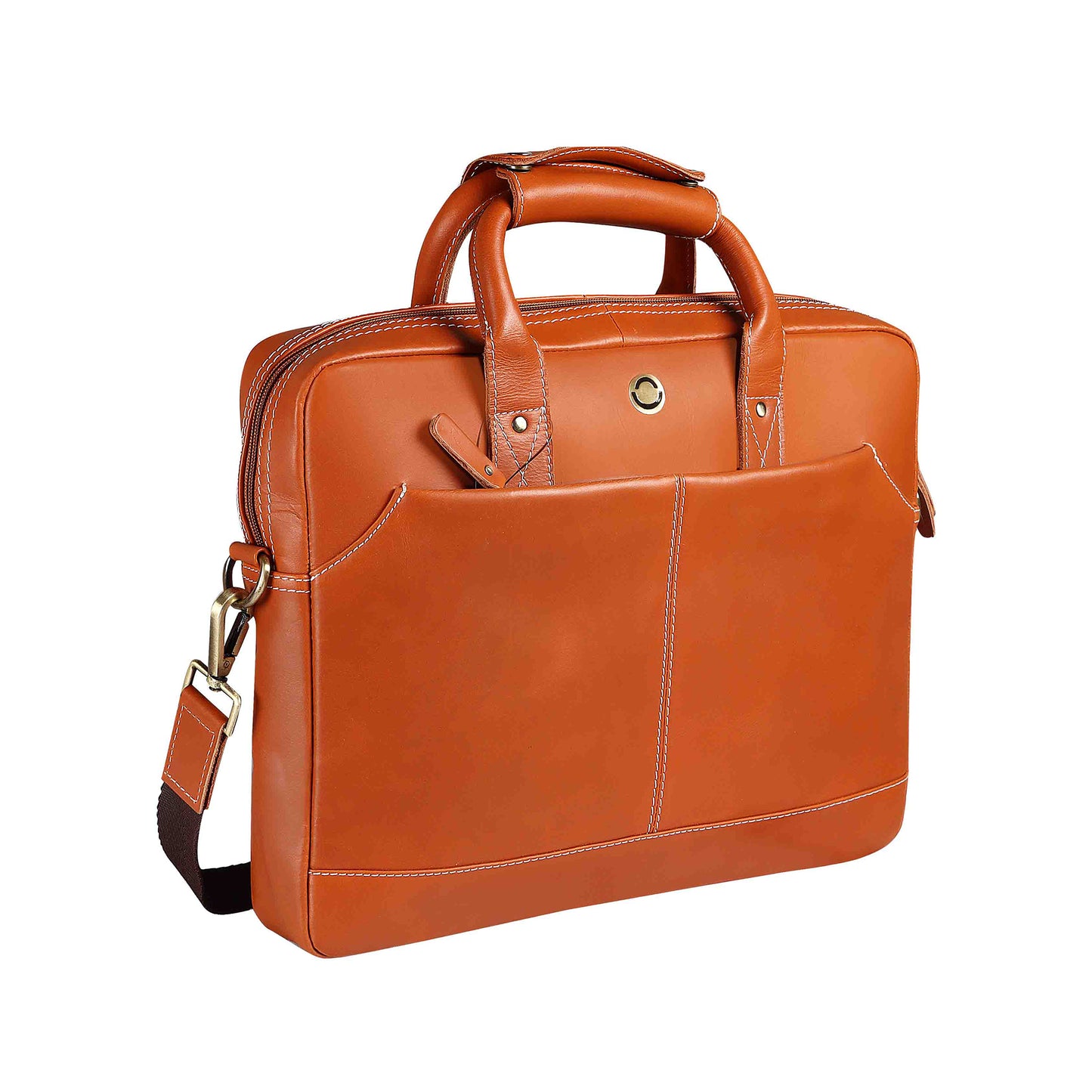 OMAX Genuine Leather Laptop Bag for Men LTHRMSN58