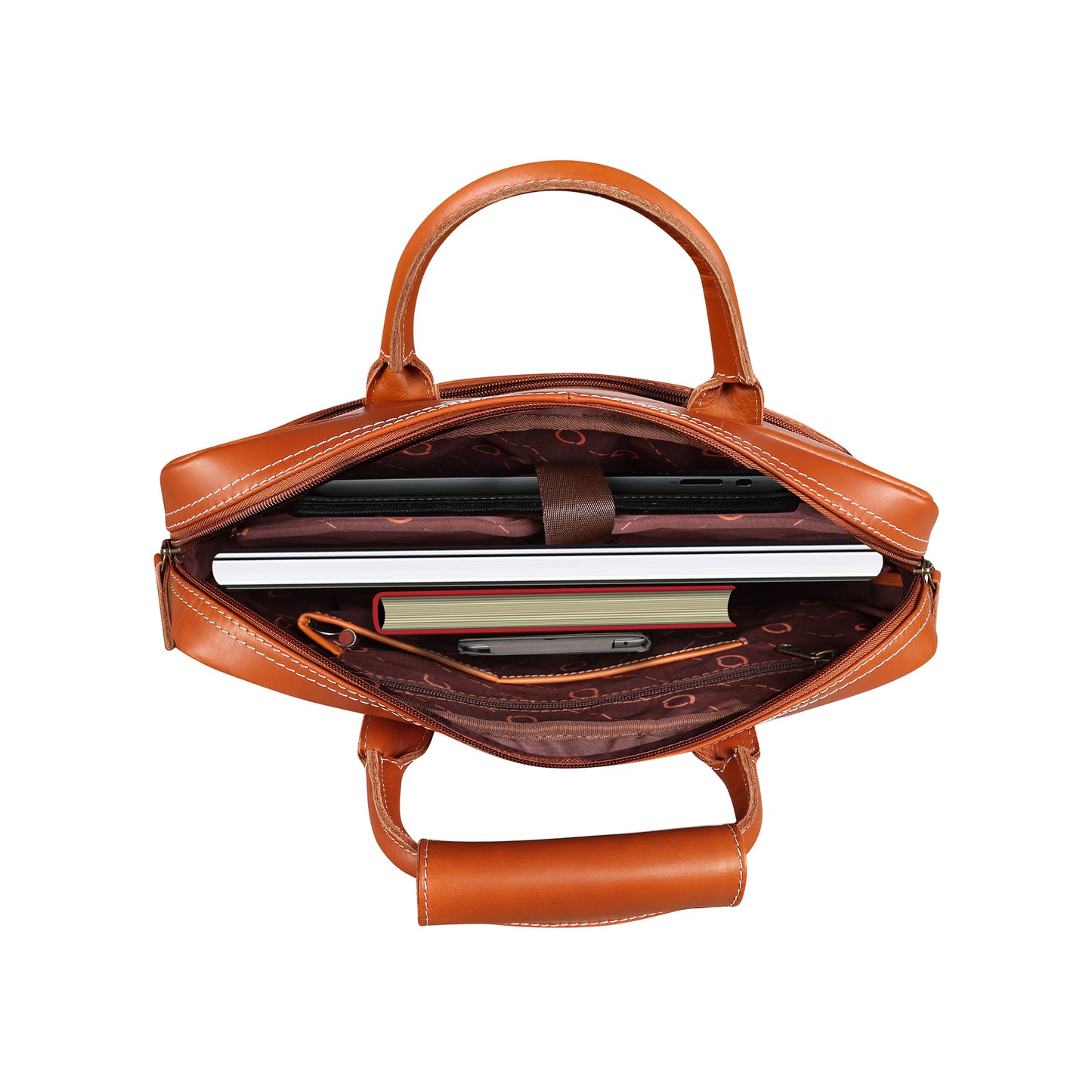 OMAX Genuine Leather Laptop Bag for Men LTHRMSN58