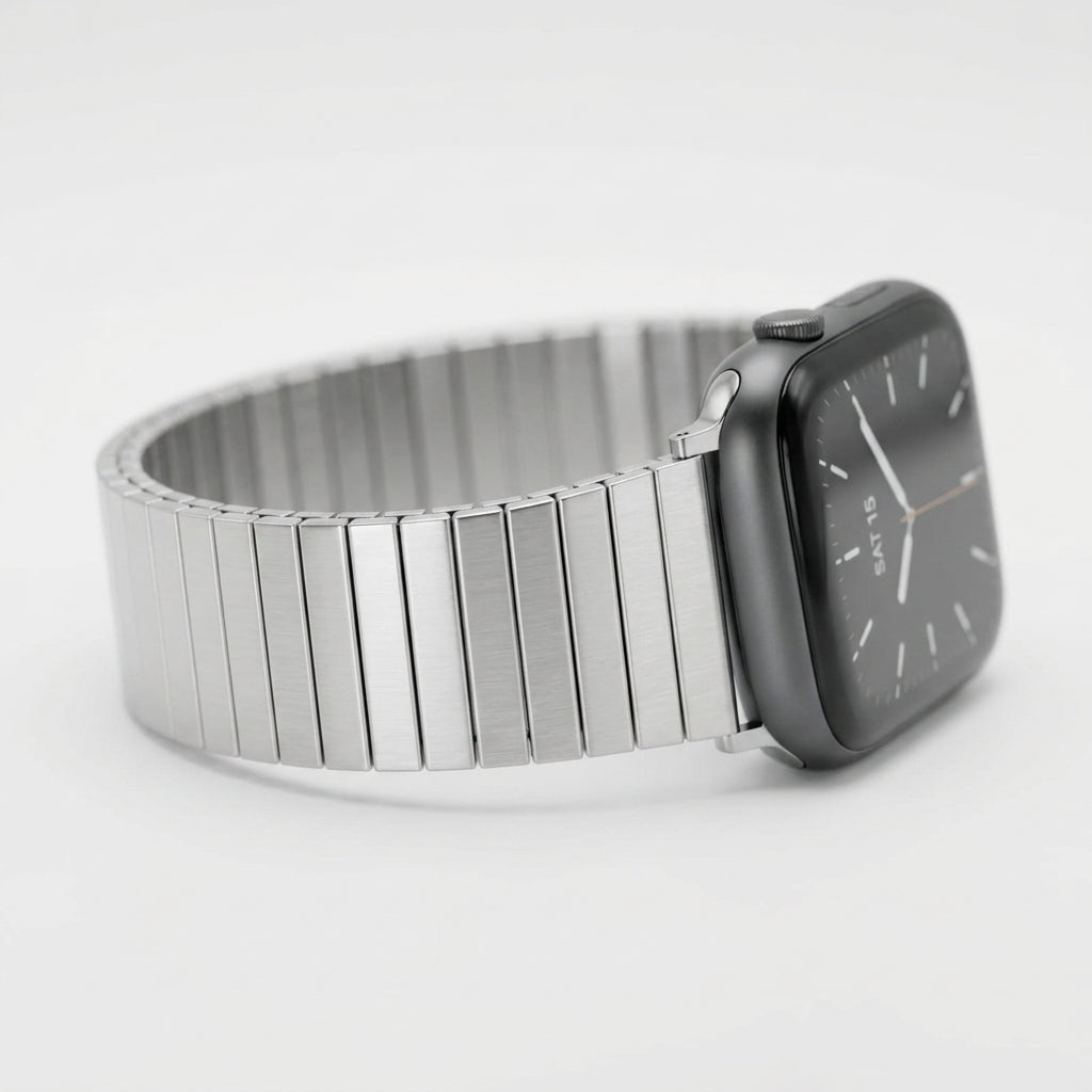 Omax 20mm Stainless Steel Watch Band Elastic Stretch Metal Watchbands,unisex-FMS121