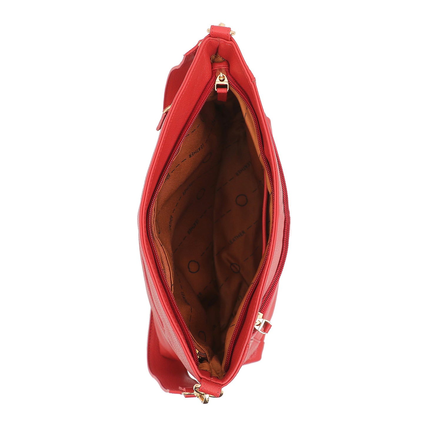 Omax Red Soft Genuine Leather with Premium Accessories Handbags & Shoulder Bags for Women LTHRL2