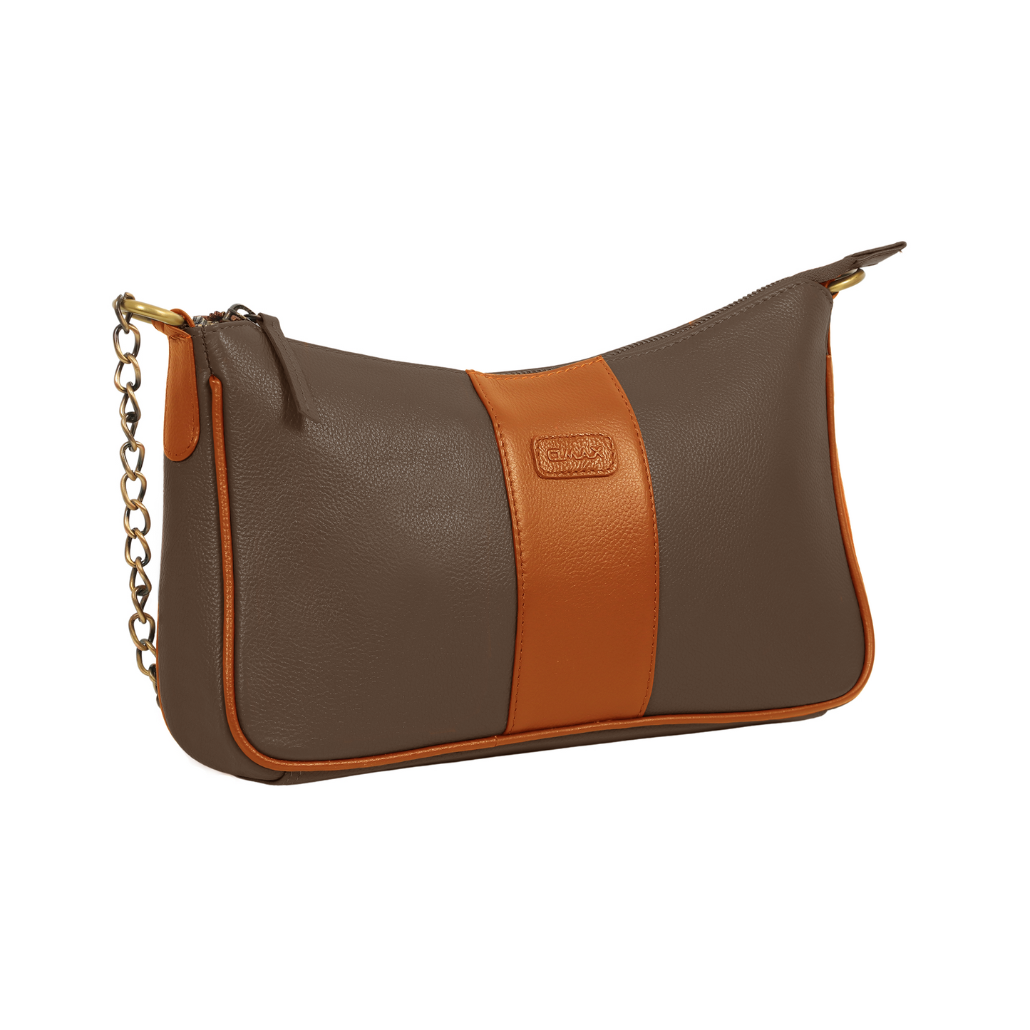 Omax Brown Full-Grain Genuine Leather Styles Branded Satchels Handbags & Shoulder Sling Bags, Ladies Purse for Women-LTHRL8