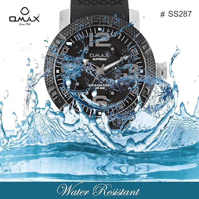 OMAX Premium Rakhi Gift Hamper for Brother, Designer Rakhi with Omax Wrist Watch RB287