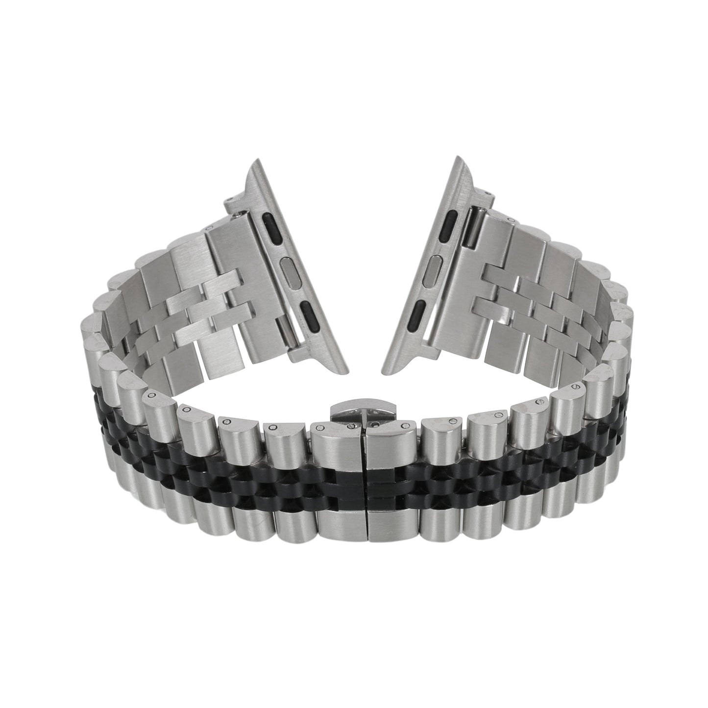 Omax Stainless Steel Metal Chain Bands Compatible with Apple Watch Band Ultra 2 49mm 45mm 44mm 42mm for iWatch Bands Ultra Series 9 8 7 6 5 4 3 2 1 SE SE2 FMS108