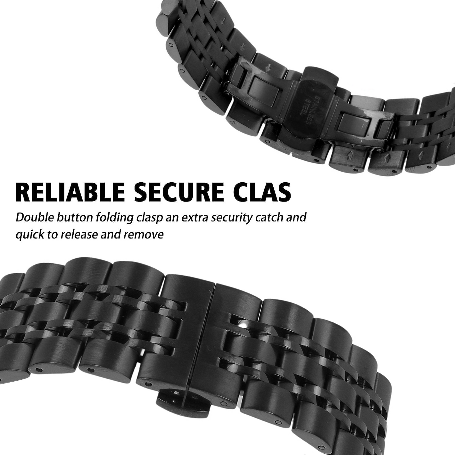 Omax Stainless Steel Metal Chain Bands Compatible with Apple Watch Band Ultra 2 49mm 45mm 44mm 42mm for iWatch Bands Ultra Series 9 8 7 6 5 4 3 2 1 SE SE2 FMS111