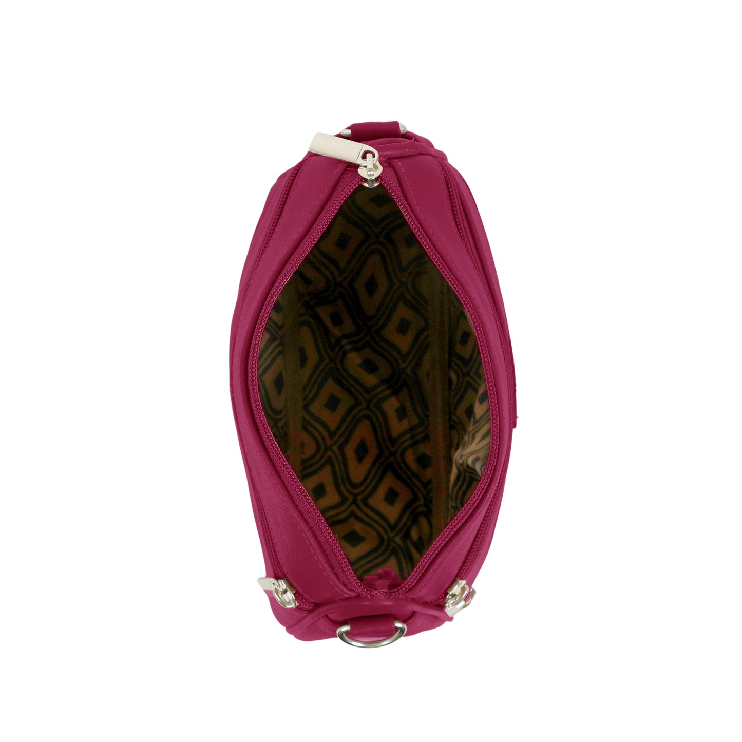 Boshek Maroon Color Genuine Leather Mini Sling Cross Body Bag FL65