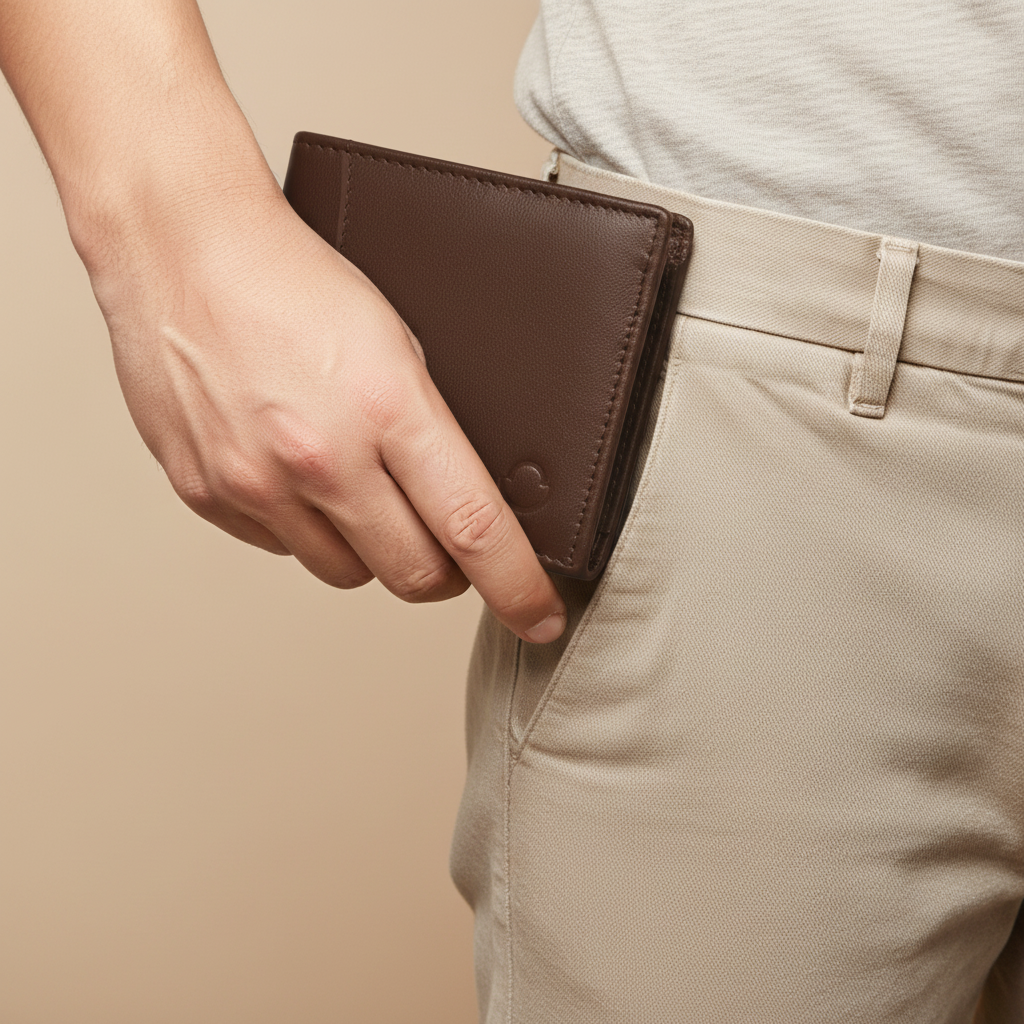 OMAX LTWL10 Brown Jumbo Multi Flap Softy Geniune Leather Men's Wallet