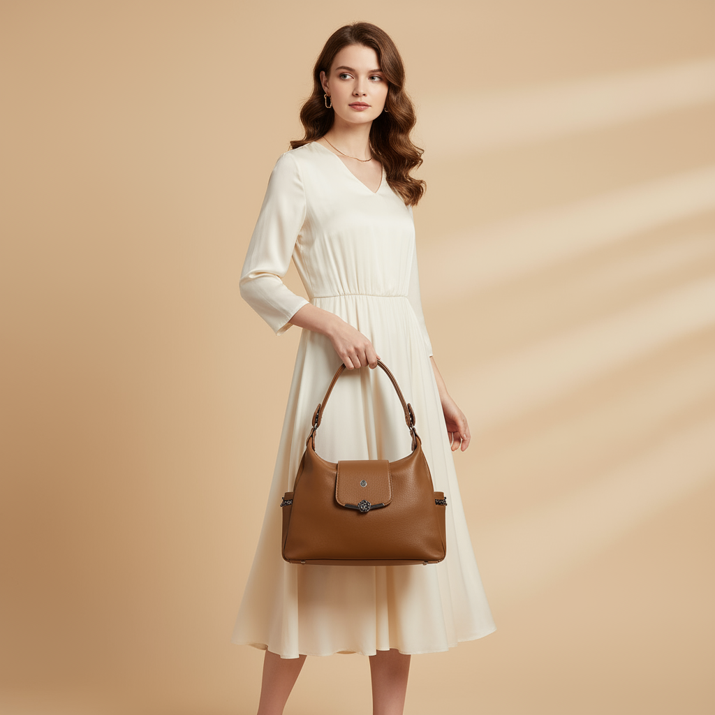 Omax Leather Ladies HOBO Handbag FL2028