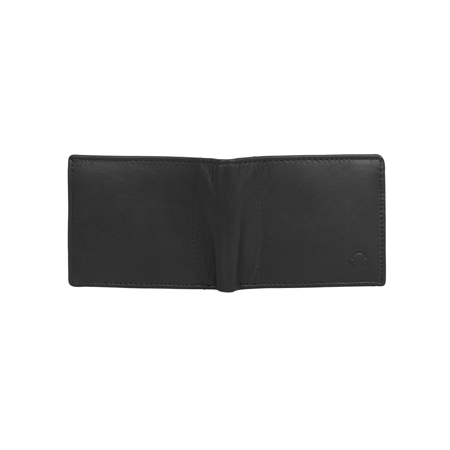 OMAX LTWL10 Black Jumbo Multi Flap Softy Genuine Leather Men's Wallet