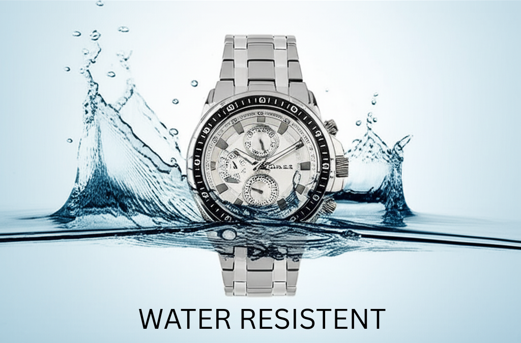 OMAX Multifunction White Stainless Steel Watch for Men SS536