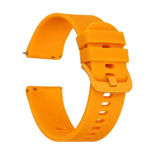 Omax Orange Silicone Smart Watch Replacement Band Universal Strap Compatible with All Brands Watch FSS11