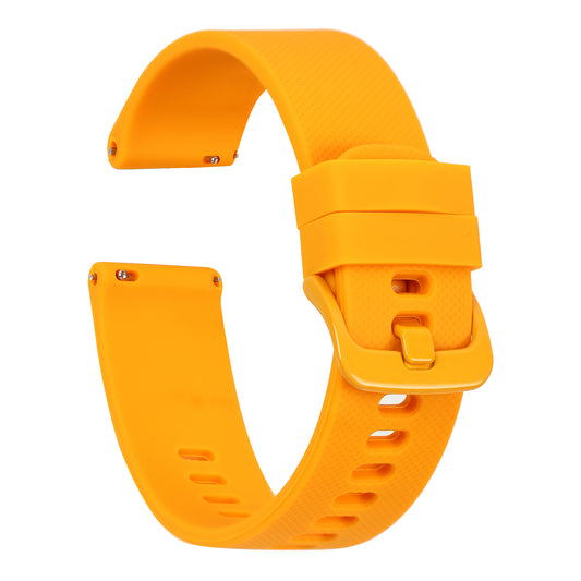 Omax Orange Silicone Smart Watch Replacement Band Universal Strap Compatible with All Brands Watch FSS12