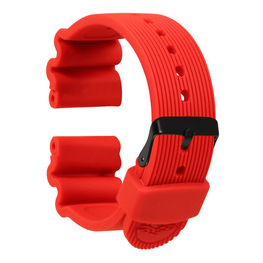 Omax Orange Silicone Smart Watch Replacement Band Universal Strap Compatible with All Brands Watch FSS14