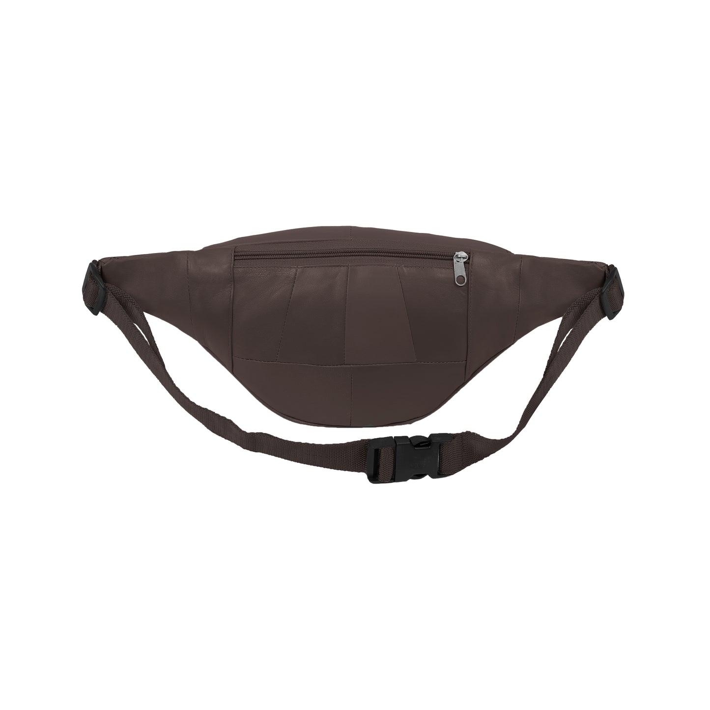 Omax Brown Genuine Leather Wrist Fanny Pack for Men and Women FT246