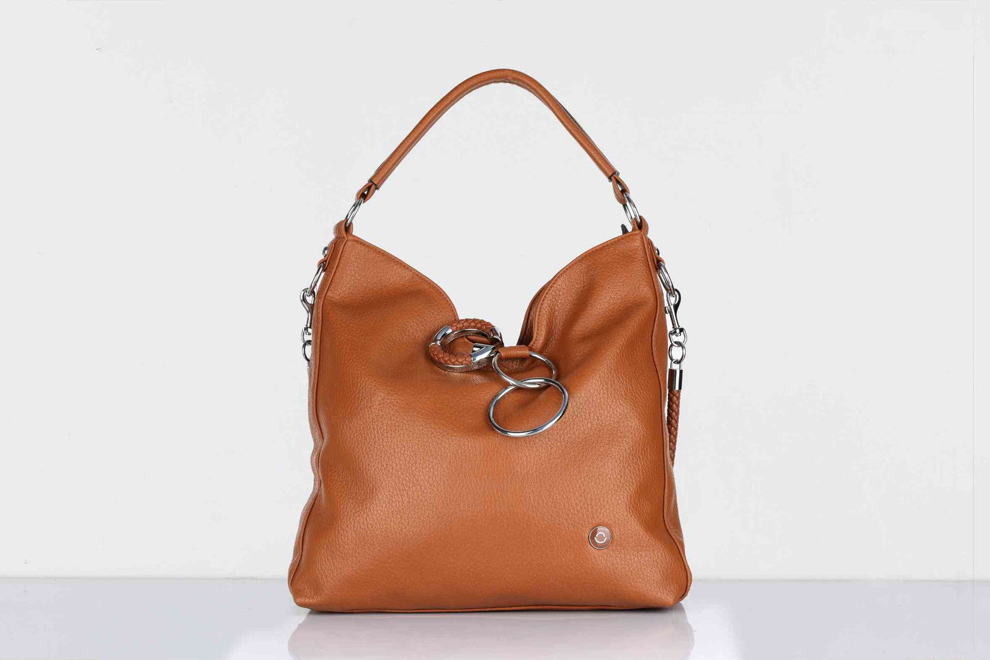 Brown Vegan Leather Handbag for Women – OMAX OMB-402 Shoulder & Sling Bag