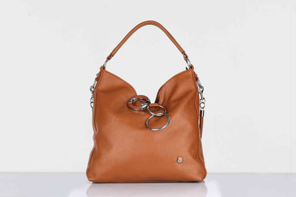 Brown Vegan Leather Handbag for Women – OMAX OMB-402 Shoulder & Sling Bag