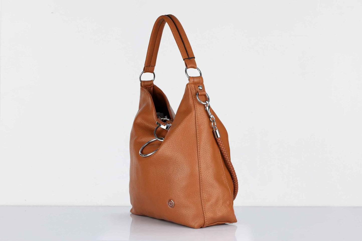 Brown Vegan Leather Handbag for Women – OMAX OMB-402 Shoulder & Sling Bag