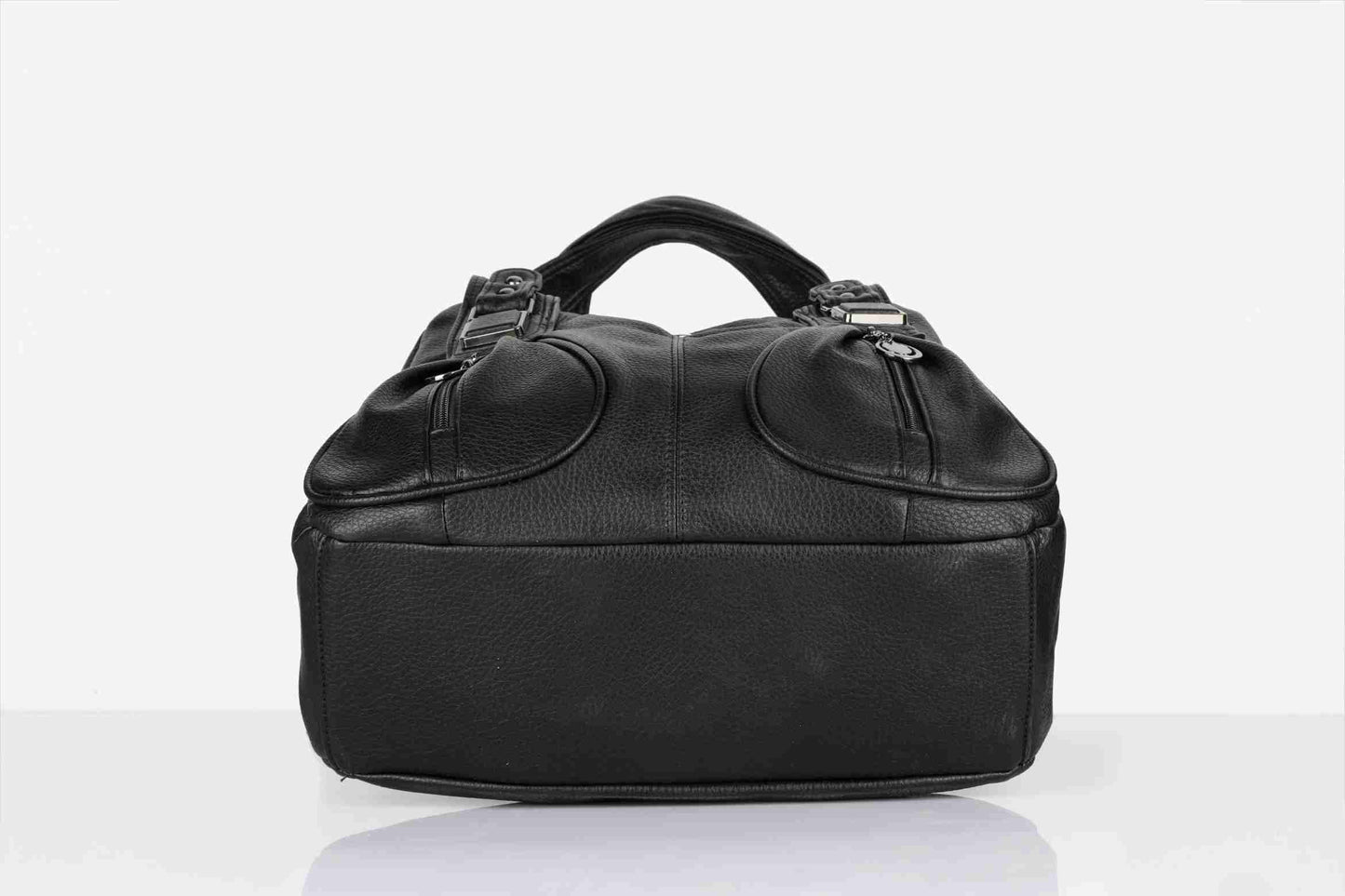 Black PU Leather Handbag for Women – OMAX OMB-401 Shoulder & Crossbody Bag - detail view 4