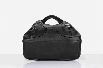Black PU Leather Handbag for Women – OMAX OMB-401 Shoulder & Crossbody Bag - detail view 4