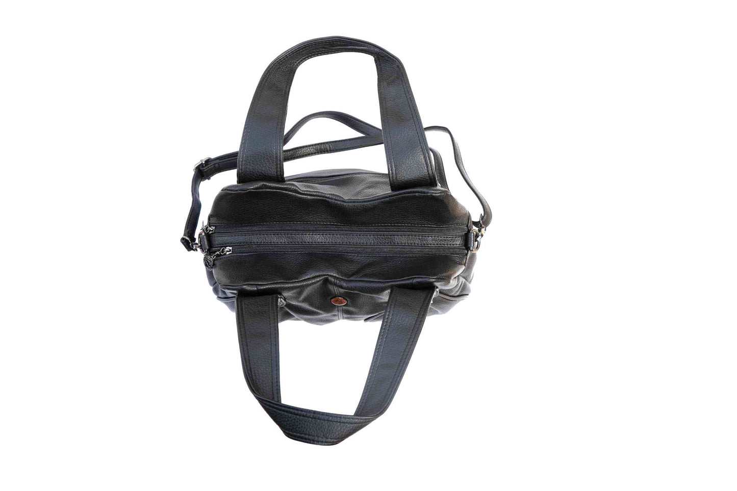 Black PU Leather Handbag for Women – OMAX OMB-401 Shoulder & Crossbody Bag - detail view 5