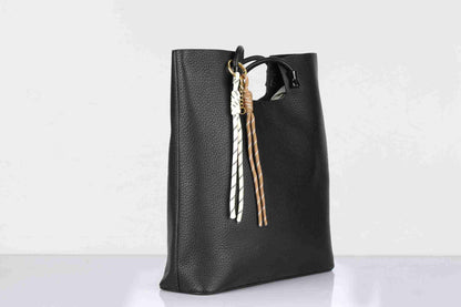 Black Tote Bag for Women with Mini Sling Pouch – OMAX OMB-404 Office Handbag - detail view 4