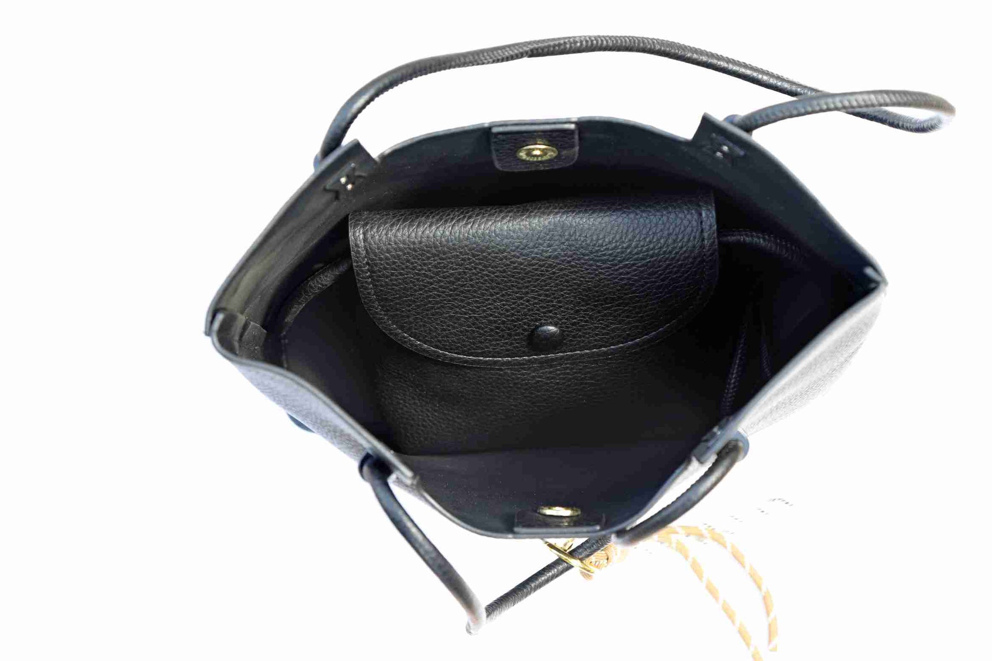 Black Tote Bag for Women with Mini Sling Pouch – OMAX OMB-404 Office Handbag - detail view 3