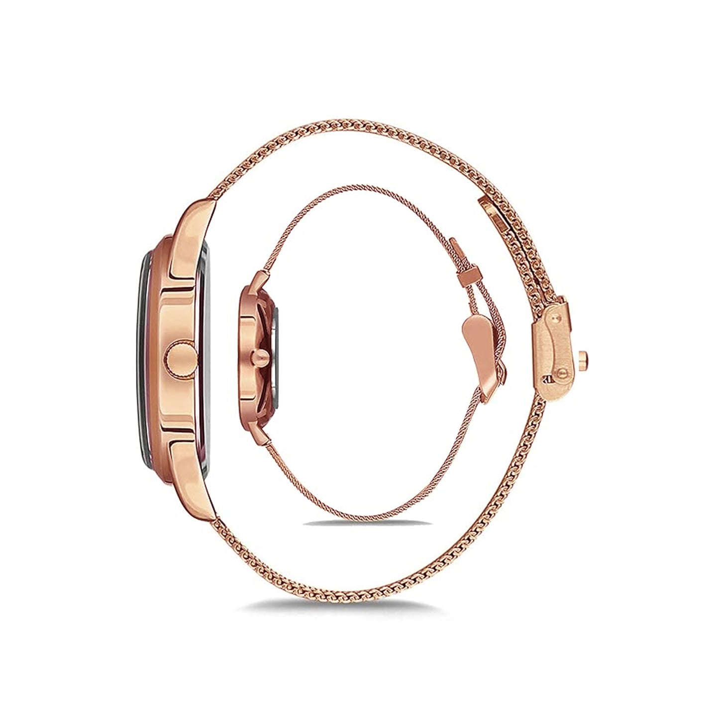 OMAX Analog RoseGold Couples Watch