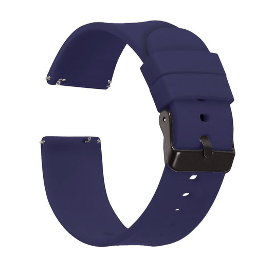 Omax Blue Silicone Smart Watch Replacement Band Universal Strap Compatible with All Brands Watch FSS02