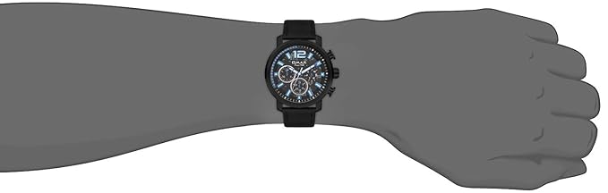 Omax Chronograph Display Quartz Multifunction Dial Genuine Leather Strap Casual Watch GX15M22B