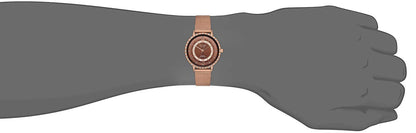 OMAX Women's Analog Rose Gold Dial Watch with Elegant Rose Gold Bracelet Strap - Stylish and Timeless- SPM02R58I