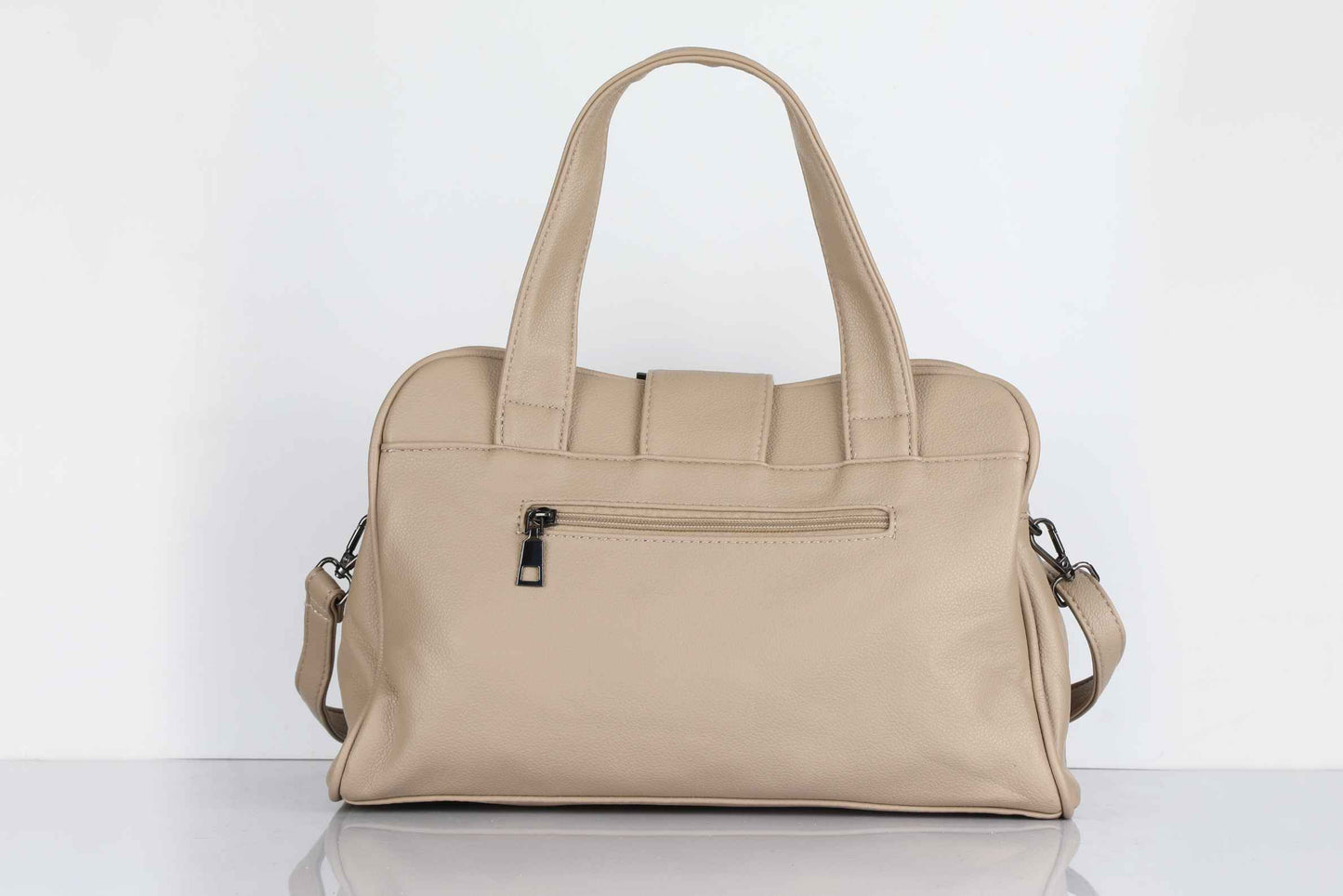 Beige Handbag for Women – OMAX F01 PU Leather Shoulder & Sling Bag - detail view 4