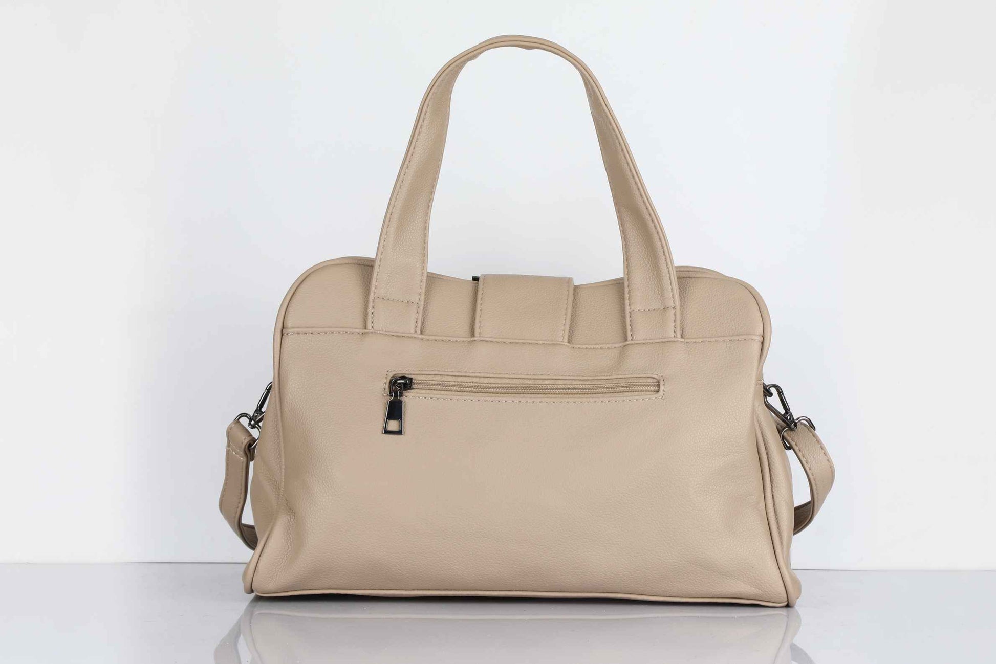 Beige Handbag for Women – OMAX F01 PU Leather Shoulder & Sling Bag - detail view 4