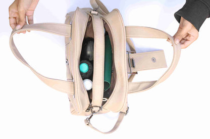 Beige Handbag for Women – OMAX F01 PU Leather Shoulder & Sling Bag - detail view 1