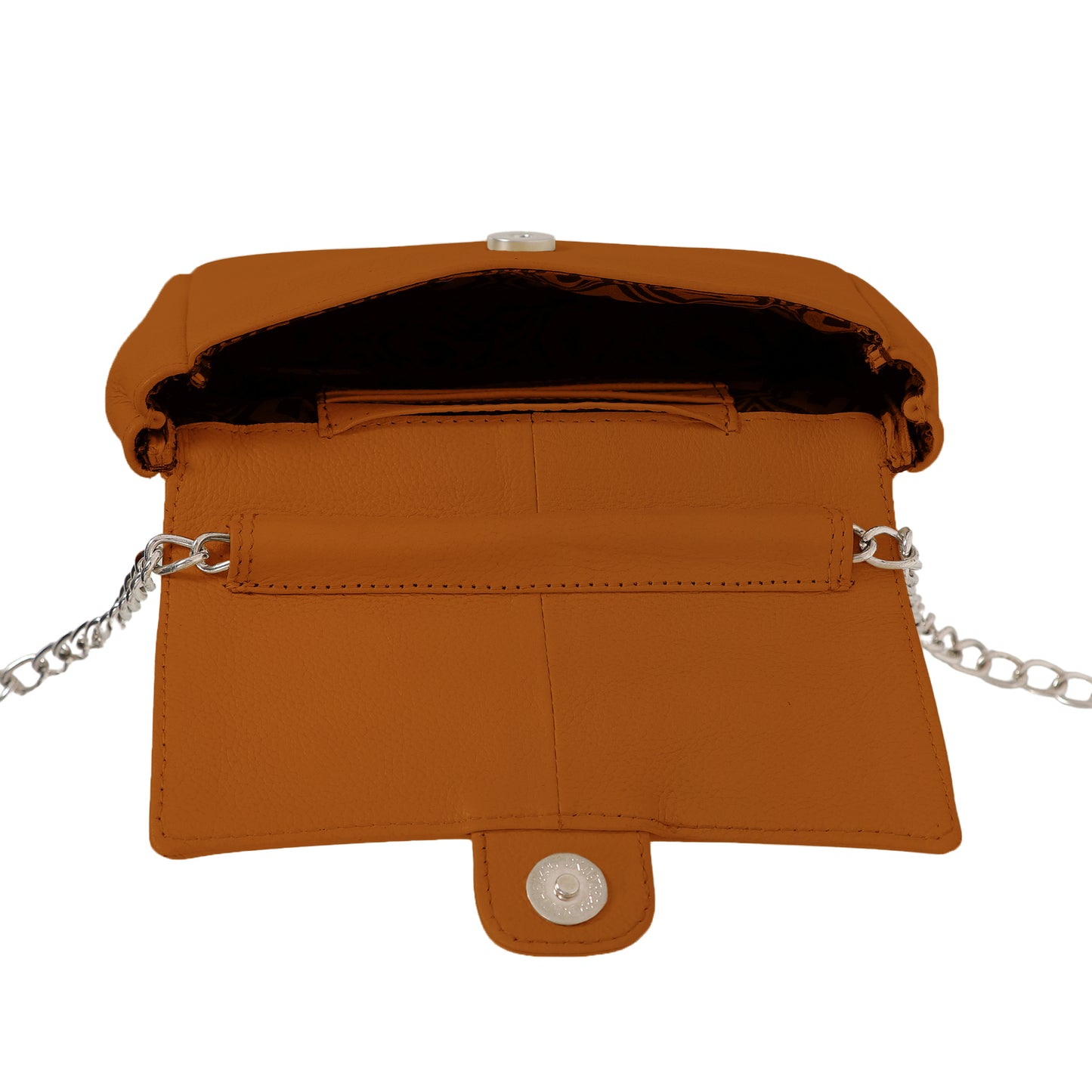 Omax Tan Geniune Leather Women Fashion Mini Shoulder Bag FL53