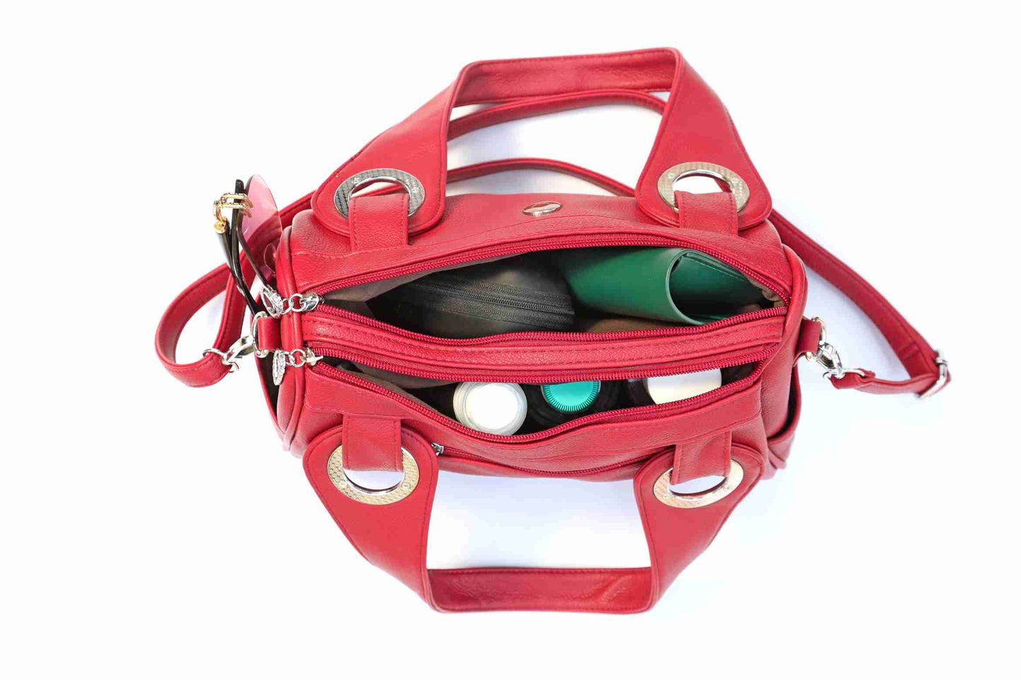 Omax S01 Red Bag – Interior and Compartment View