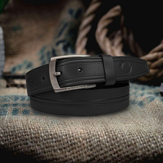 Omax black Genuine Leather Premium Belts for men BLTBTL032