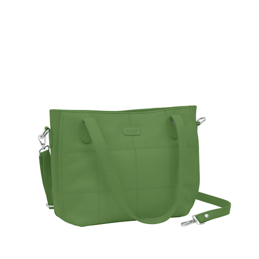 Omax Green Genuine Leather Handbag Bag LTHRL06
