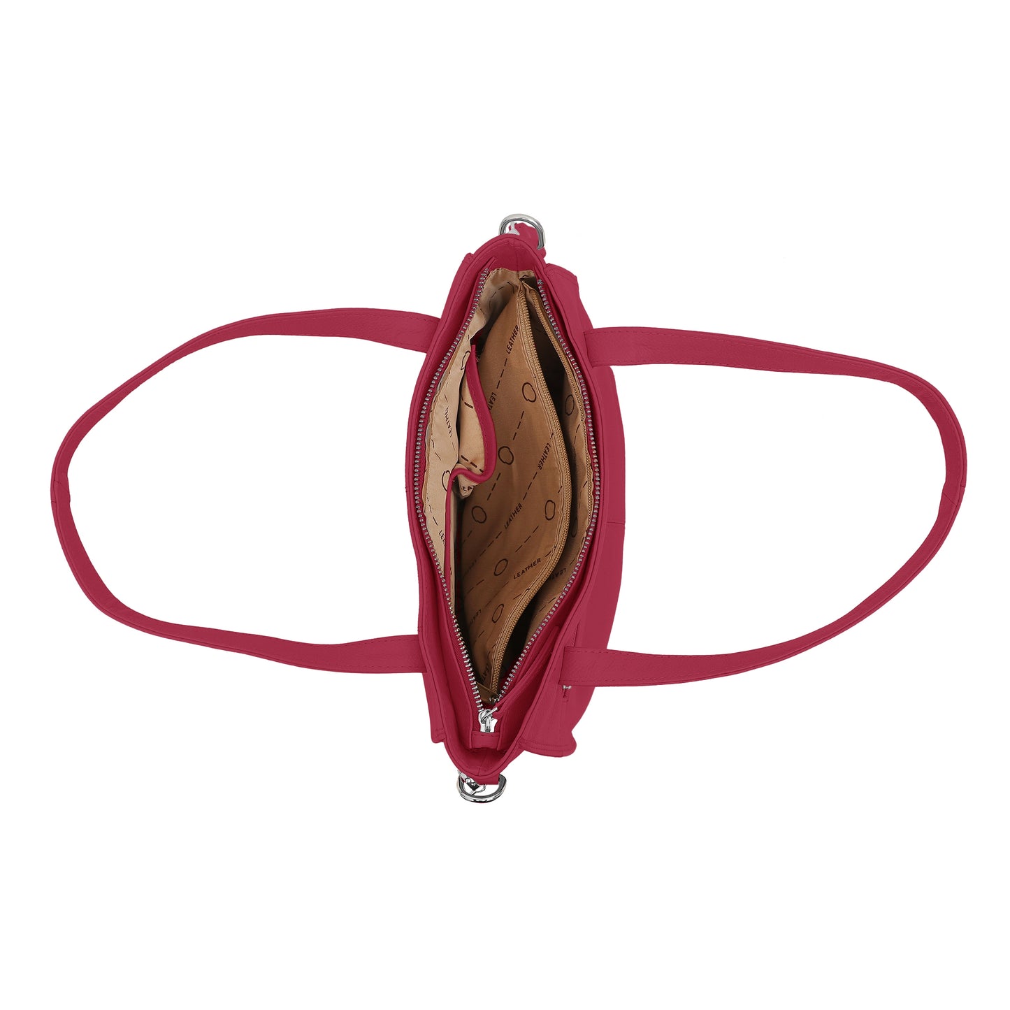 Omax Maroon Genuine Leather Handbag Bag